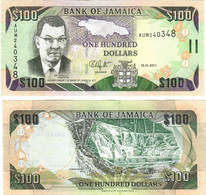 Jamaica 100 Dollars 2011 UNC - Jamaica