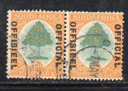 XP4675 - SOUTH SUD AFRICA , SERVIZIO 6d. Coppia Usata - Officials