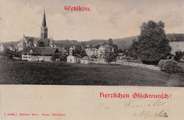 Wetzikon Herzlichen Glückwunch - Gaufrée - Geprägt - Wetzikon