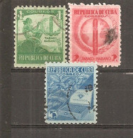 Cuba - Yvert  257-59 (usado) (o) - Oblitérés