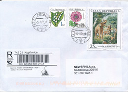 Czech Rep. / Comm. R-label (2020/26) Koprivnice: Exhibition Life In Nature Then And Now; Megalosaurus Bucklandii (X0560) - Cartas & Documentos