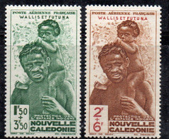 XP4566 - WALLIS ET FUTUNA 1942 , Posta Aerea Serie Yvert N. 1/2  *  Linguella - Neufs