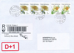 Czech Rep. / Comm. R-label (2020/28) Praha 1: World Elephant Day, African Bush Elephant (Loxodonta Africana) (X0580) - Briefe U. Dokumente