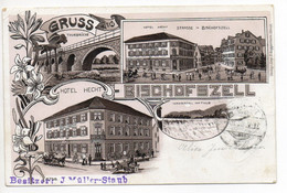 LITHO Gruss Aus BISCHOFSZELL Hotel Hecht Gel. 1904 N. Teufen - Bischofszell