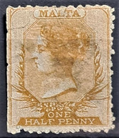 MALTA 1863 - Canceled - Sc# 1 - 0.5d - Malta (...-1964)