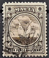 MALTA 1899 - Canceled - Sc# 15 - 4.5d - Malte (...-1964)