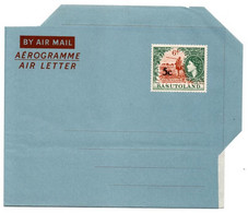 Basutoland - 1961 QEII 5c Surcharge Air Letter H&G 8 - 1933-1964 Kronenkolonie