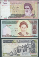 PERSIA PERSE IRAN Republic ,Banknotes , 500 - 1000 -2000 Rial ,Well Preserved - Iran