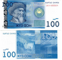 Kyrgyzstan 100 Som 2016 UNC - Kirghizistan