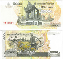 Cambodia 2000 Riels 2007 UNC - Cambodja