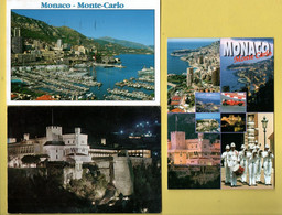 MONACO . " ILLUMINATIONS DU PALAIS PRINCIER ", " LE PORT " & " MULTI-VUES " . 3 CPM - Réf. N°28930 - - Verzamelingen