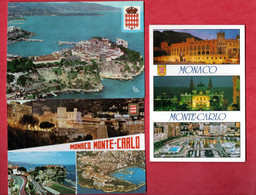 MONACO . " VUE AÉRIENNE DU ROCHER DE LA PRINCIPAUTÉ DE MONACO " & " 2 MULTI-VUES " . 3 CPM - Réf. N°28931 - - Sammlungen & Lose