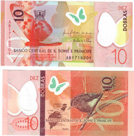 St Thomas & Prince Sao Tome Et Principe 10 Dobras 2016 UNC - San Tomé Y Príncipe