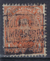 DUBBELDRUK Albert I Nr. 135 Type I Voorafgestempeld   MOESCROEN / MOUSCRON  ; Staat Zie Scan ! - Roulettes 1920-29
