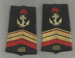 JC , G , écusson Tissu , Passant D'épaule ,foureaux, Marine,  2 Scans ,LA PAIRE , Frais Fr 2.25 E - Patches