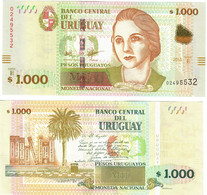 Uruguay 1000 Pesos 2015 UNC - Uruguay