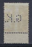 PERFIN / PERFO Wapenschild Nr. 55 Voorafgestempeld Nr. 611 B BRUXELLES 04 Met Firma Perforatie G.K. In Goede Staat ! - Roulettes 1900-09