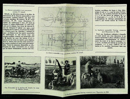 ► TRACTEUR Deering "Faucheuse Automobile" PLAN De Coupe -  Coupure De Presse Originale Début XX De 1900  (Encadré Photo) - Maschinen