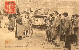 2921 Scène De Foire En Bretagne Une  Charretée De Petits Frères Collection  Villard Guimper - Bretagne