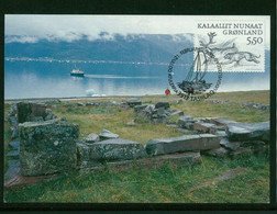 Greenland 2000 Old House Maximum Card 1V ** - Covers & Documents