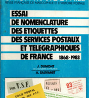 Essai De Nomenclature Des étiquettes Des Services Postaux DUMONT-SAUVANET - Philatelie Und Postgeschichte