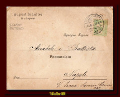 1909 Ungarn Hungary Hongrie Imprime Cover Budapest Sent To Italy Drucksache - Postmark Collection