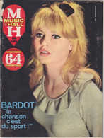 MUSIC HALL N°36 De Mars1964 Brigitte BARDOT Dos Couverture P CARLI à San REMO - Music