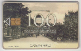 MOLDOVA - Aleea Principala-Portile Din Scuarul Catedralei, Chip:CHT08, Moldtelecom 100 Units, 05/05, Tirage 20.000,used - Moldavie