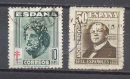 España,1947, Usado, Edifil ,1037 Y 1041 - Otros & Sin Clasificación