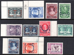 107.SPAIN.1927 CORONATION.Y.T.300-309,328.SC.B19-B28,B54.SHORT SET,MNH. - Other & Unclassified