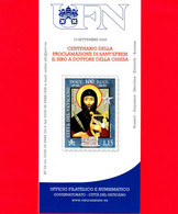 Nuovo - VATICANO - 2020 - Bollettino Ufficiale - Sant'Efrem Il Siro, Dottore Della Chiesa - BF 08 - Covers & Documents