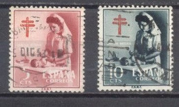 España,1953, Usado, Edifil ,1121 Y 1122 - Autres & Non Classés