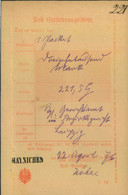 1876, Postschein Mit L1 HAYNICHEN - Saxony