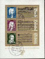 DDR Block 081 J.S. Bach Used Gestempelt TS - 1981-1990