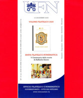 Nuovo - VATICANO - 2020 - Bollettino Ufficiale - Volume Filatelico - Busta (Raffaello Sanzio) - BF 15 - Briefe U. Dokumente