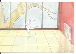 ILLUSTRATEUR Jean Jacques Sempé, 'luxe Calme Et Volupté' 1987 - Danseuse, Salle De Danse Classique, Vitre, Arbre, Art - Sempé