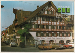 KÜSSNACHT SWITZERLAND - HOTEL ENGEL - BMW - FIAT - FORD - Oude Jigsaw Puzzle 500 Stukjes - Puzzle Games