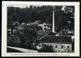 ► Serrières (Neuchâtel) SUISSE - Les Papeteries En Activité -  Coupure De Presse Originale Début XX (Encadré Photo) - Maschinen