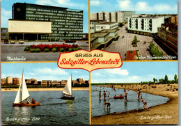 7155 - Deutschland - Salzgitter Lebenstedt , See , Rathaus , Blumentriften - Nicht Gelaufen - Salzgitter