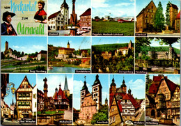 7207 - Deutschland - Vom Neckartal Zum Odenwald , Mosbach , Gundelsheim , Zwingenberg , Mehrbildkarte - Gelaufen 1982 - Mosbach