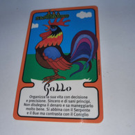 San Marino-(RSM-038)-zodiaco-GALLO-chip Card-(52)-(03685)-(look From Chip)-mint Card+1card Prepiad Free - San Marino