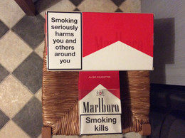1 BOITE Flip-Top Box  & 1 ÉTUI Cigarettes MARLBORO - Etuis à Cigarettes Vides