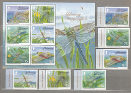 ALDERNEY 2010 Insects Dragonflies Complete Set Sheet MNH (**) #21510 - Sin Clasificación
