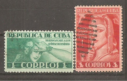 Cuba - Yvert  280-81 (usado) (o) - Oblitérés