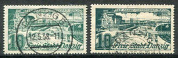 DANZIG 1936 Anniversary Of Brösen 10 Pf. In Both Shades, Used..  Michel 259a+b - Oblitérés