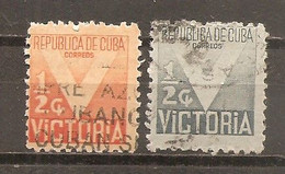 Cuba - Yvert  Beneficencia 6-7 (usado) (o) - Charity Issues