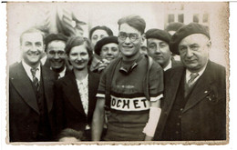 LASSEUBE - CARTE PHOTO  2ème Grand Prix De Lasseube 1937 L.DRET Avec Sa Compagne De Tarbes ( Autres à Identifier ) RARE - Lasseube