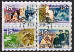 Australia 1999 Snowy Mountain Hydro-electric Scheme Block Of 4, Used, SG 1888/91 - Used Stamps