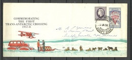 Ross Dependency 1958 Commemorative Cover O Scott Base 20.01.1958 Trans-Atlantic Crossing To New Zealand - Lettres & Documents