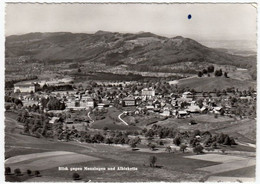 BLICK GEGEN MENZINGEN UND ALBISKETTE - ZOUG - 1955 - Vedi Retro - Menzingen